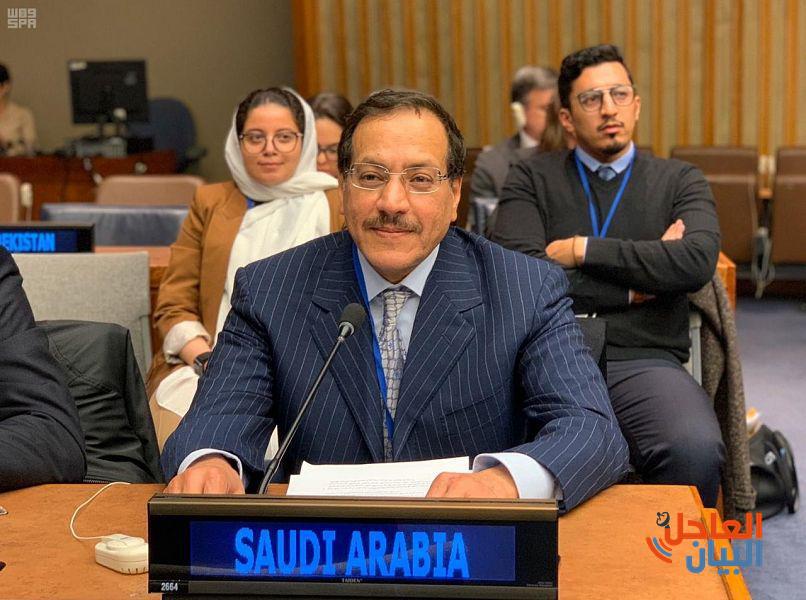 سمو الأمير منصور بن ثنيان مدير إدارة التنمية والبيئة في وزارة الخارجية ممثل المملكة في الاجتماع